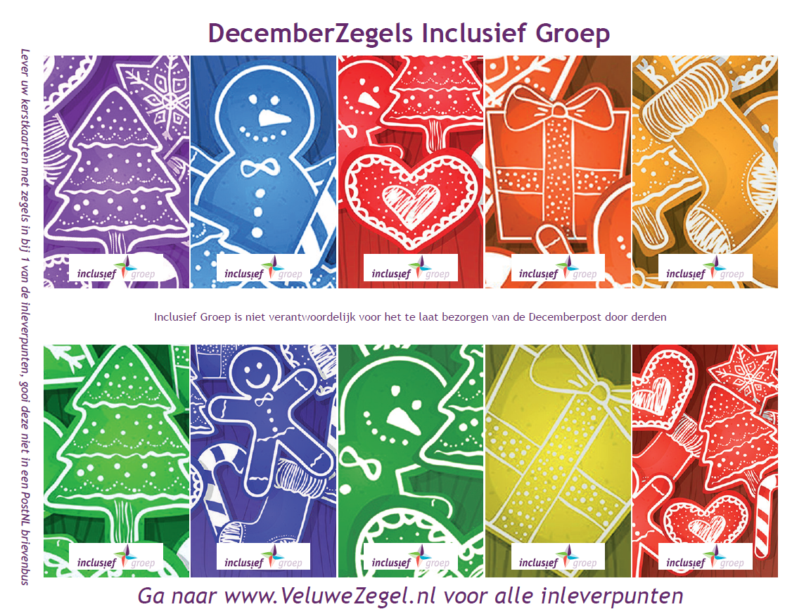 DecemberZegels van Inclusief Groep weer verkrijgbaar Inclusief Groep